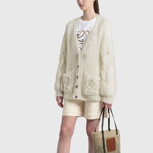 Loewe Anagram Mohair Cardigan